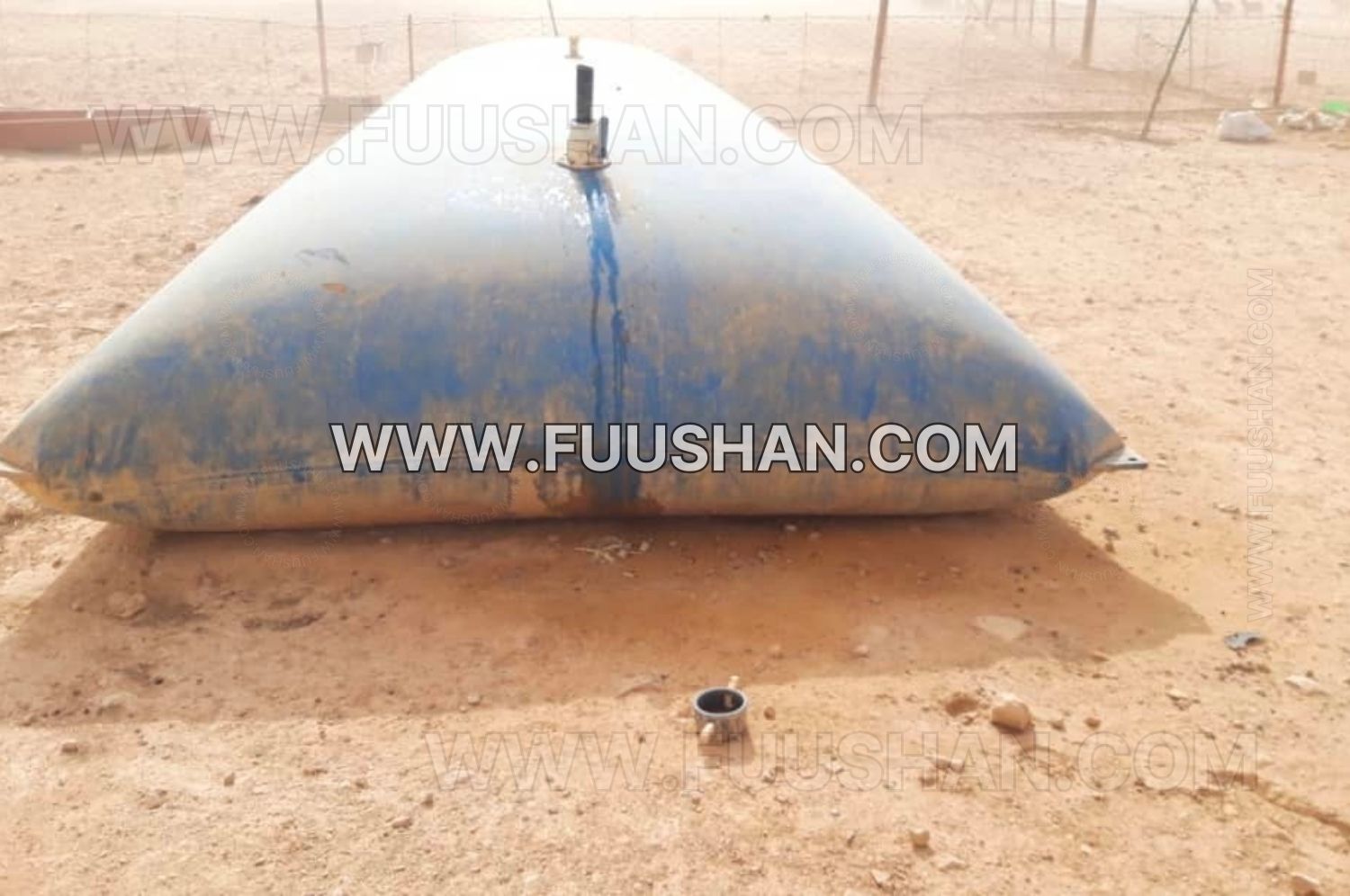 customized remote area water storage bladder for livestock in libya (4)